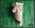 Unpainted Lion Corbel, Decorative Wood Wall Bracket, Home Decor, 1pc