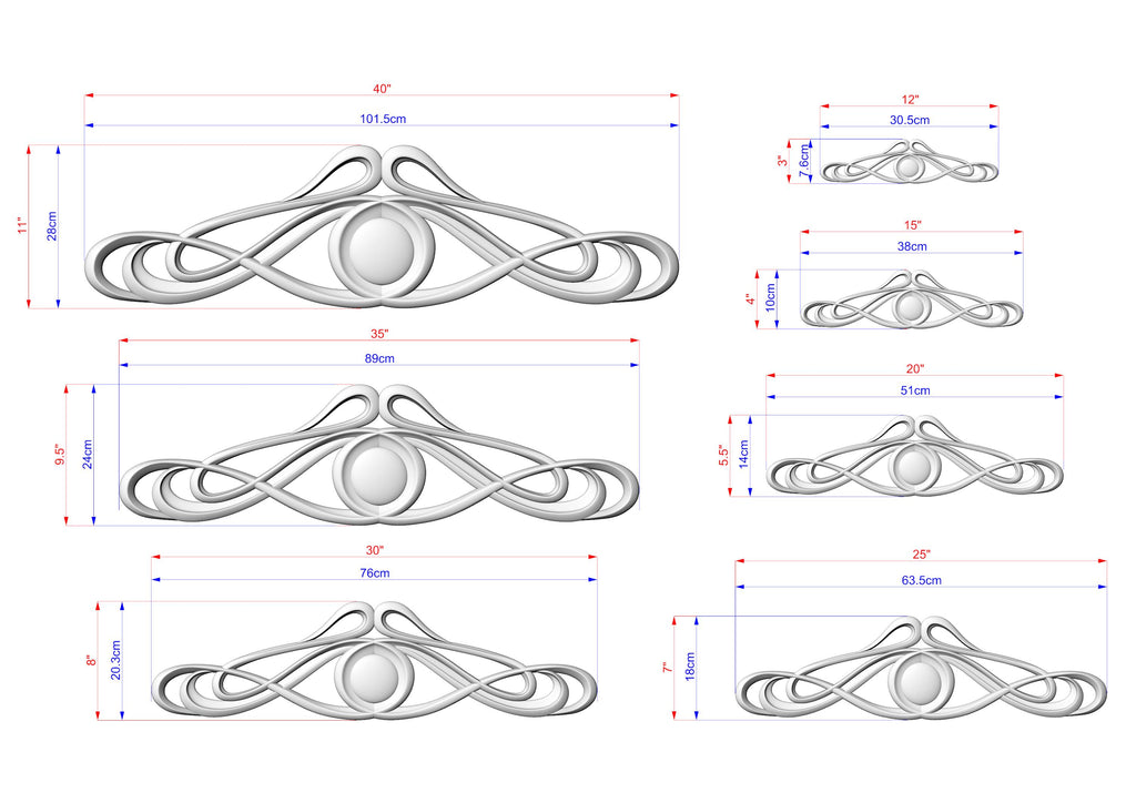 a drawing of a design for a decorative object