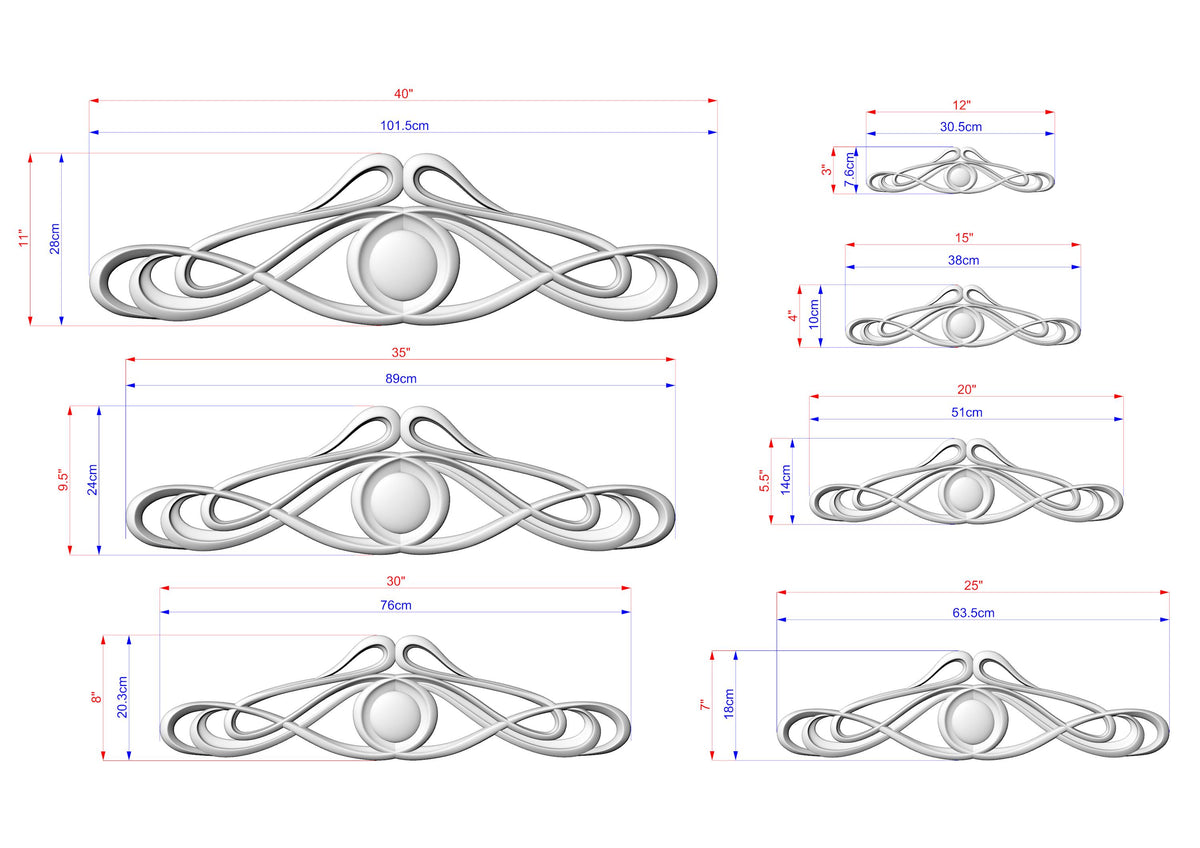 a drawing of a design for a decorative object