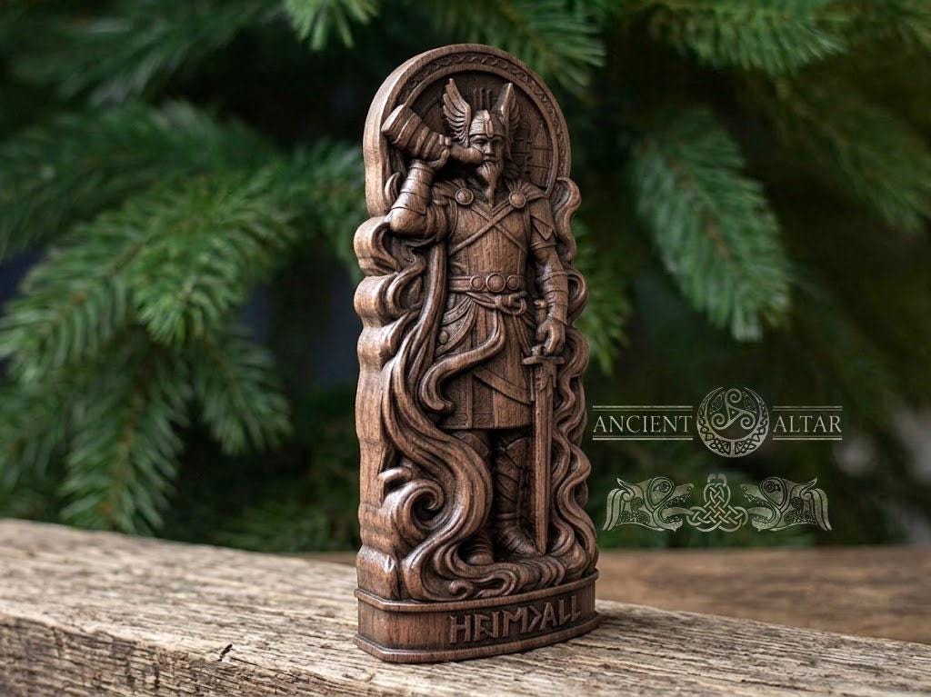 Heimdall Figurine – Viking God of Vigilance and Protection