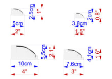 Load image into Gallery viewer, four different images, each with its own set of measurements and dimensions. The images are labeled with numbers and measurements in centimeters, providing a clear visual representation of the sizes of the objects or scenes depicted.
