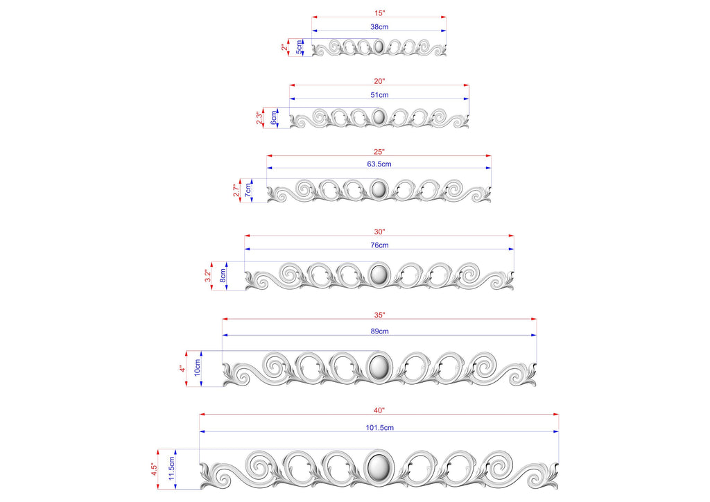 a series of images, each with a different size and design, likely representing a collection or a series of related images.
