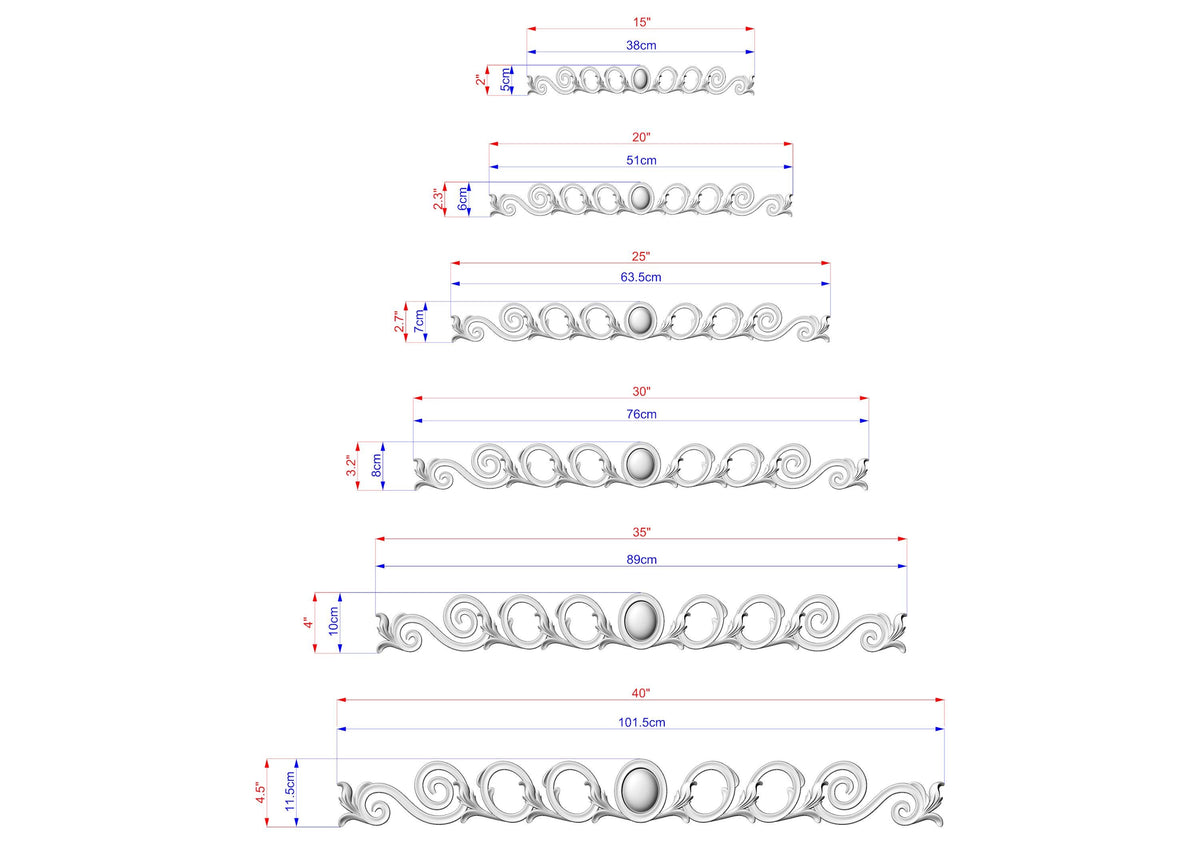 a series of images, each with a different size and design, likely representing a collection or a series of related images.