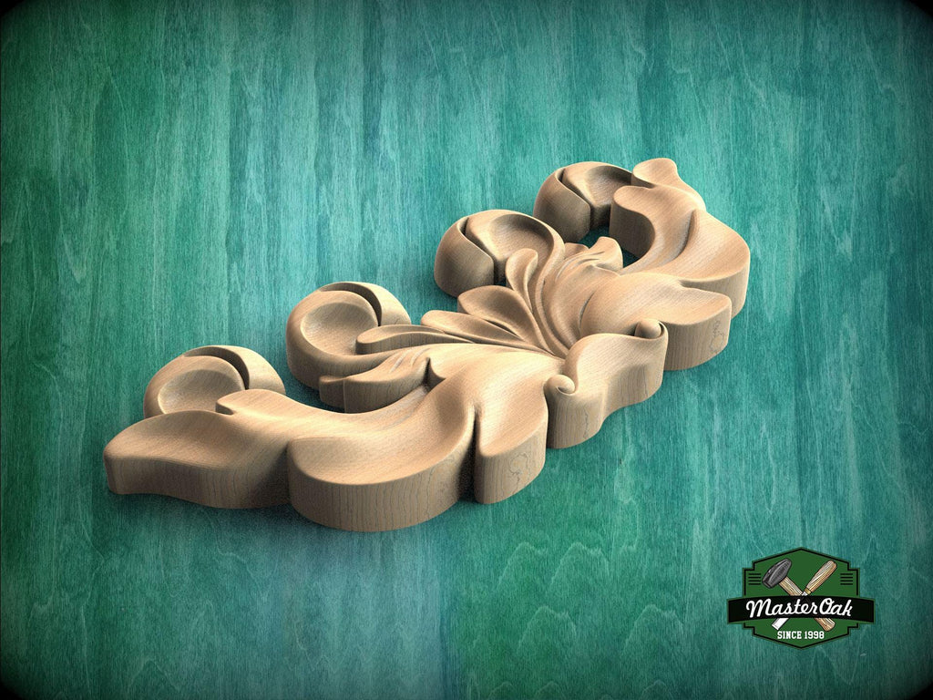 Bold Acanthus Leaf Applique for Classic Furniture Accents