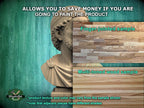 Hannibal Barca Bust, Hand-Finished Wood Sculpture | Ancient Military Decor