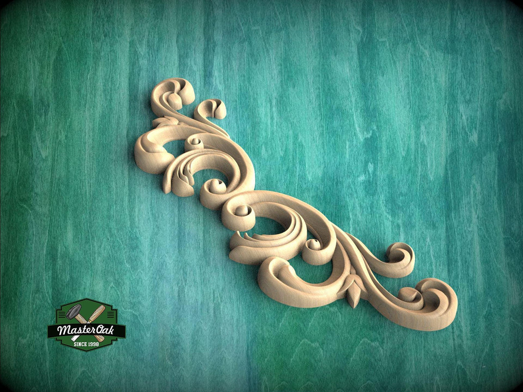 a green background with a decorative design on it