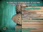 Johann Sebastian Bach Bust, Hand-Finished Wood Sculpture | Baroque Composer Decor