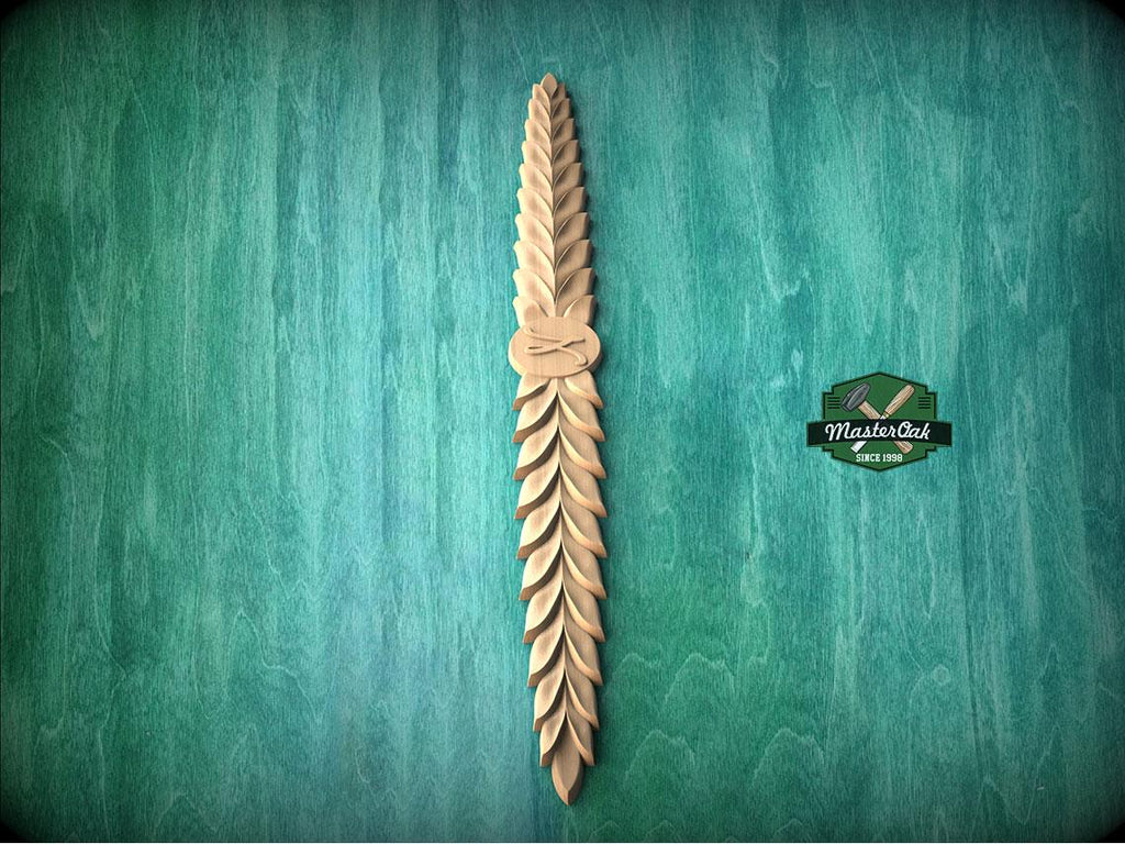 Personalized Floral Wood Trim Molding - Elegant Carved Wall Accent for Home Decor, Furniture Embellishment