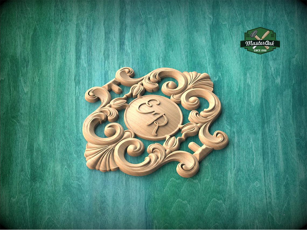 Personalized Baroque Elegance – Dual Initial Applique