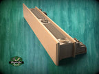 Natural Wood Mantel with Fluted and Scroll Design - Ideal for Interior Enhancement, 1 pc, Unpainted, Mantle with corbels, Floating Shelf