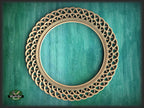 Art Deco Round Mirror Frame With A Twist Pattern