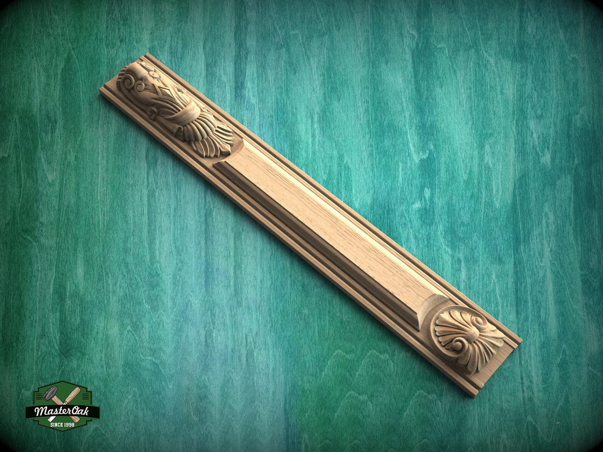 Carved Wood Pilaster, Antique Style Ionic Column