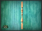 Carved Wood Stair Baluster, Ash Wood Banister (35.4 inch)