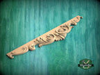 Wooden Shell Pediment – Carved Baroque Acanthus Frieze for Cabinets