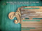 The image is a promotional advertisement for Master Oak's paint product, featuring a close-up of a wooden panel with a decorative design and a sample of the product.