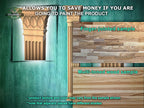 Square-Top Corinthian Column Craft, Wood Column for Architectural Beauty, 1pc, Unpainted