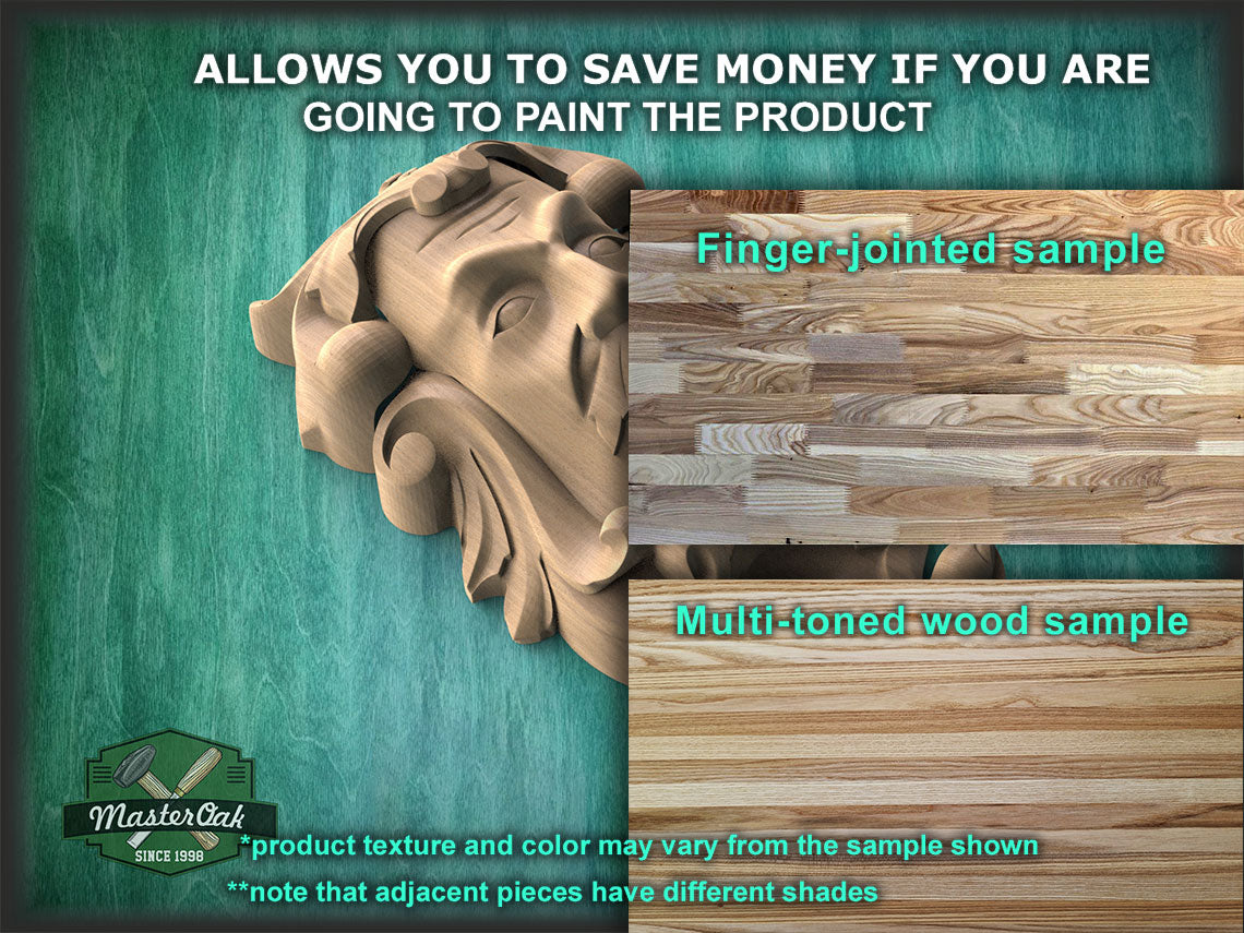 Green Man Onlay, Decorative Wooden Corbel, Antique Wood Shelf Bracket, Cornice Corbel Entablature