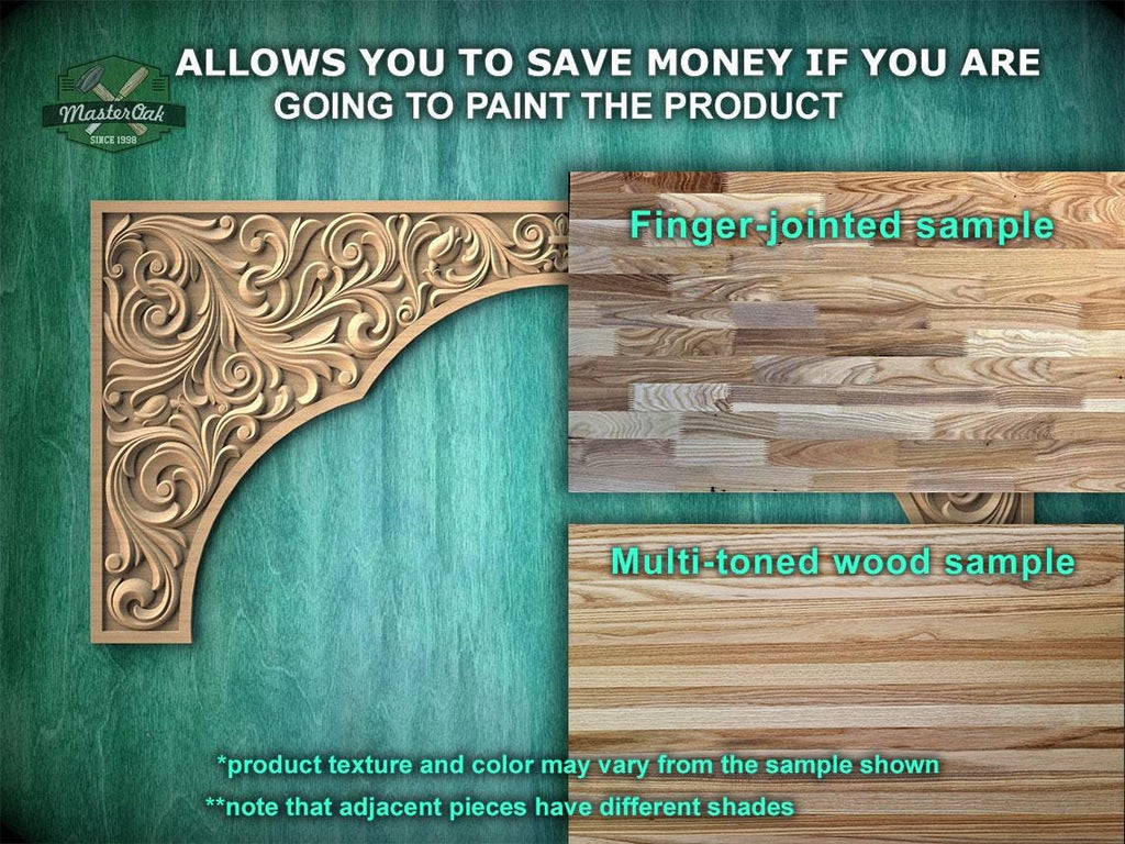 Antique Style Arched Hardwood Wood Trim, 1pc, Home Wall Decoration, Furniture Carving, Wood Trim