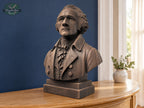 Wooden Alexander Hamilton Sculpture | Hand-Sanded & Hand-Toned | American History Decor
