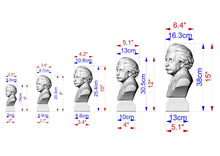 Load image into Gallery viewer, Einstein Bust | Carved and Hand-Finished Wood Statue | Gift for Scientists &amp; Physicists
