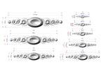 a drawing of a set of metal objects
