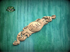Personalized Exquisite Ornamental Carved Onlay – Unique Furniture Decor, Luxurious Wood Onlay, Carved Wood Applique for Fireplace Mantel