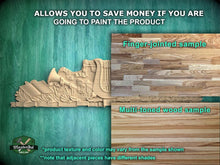 Load image into Gallery viewer, a picture of a wood carving of the state of virginia
