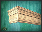 Carved Wooden Curtain Cornice, Classical Window Valance, Unfinished Solid Wood
