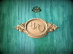 Personalized Medallion Wood Onlay - Classic Central Applique Decor, 1 pc, Unpainted, Home Wall Embellishments, wood wall art decor