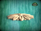 Carved Wooden Round Rosette - Perfect for Interior Design Projects, 1 pc, Unpainted, Home Wall Decor, Wooden Trim, Wood Wall Art Decor