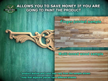 Load image into Gallery viewer, Carved Wood Onlay for Fireplace Mantel, 1pc, Home Wall Embellishments, Furniture Carving, Wood Onlay
