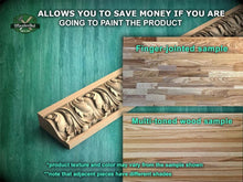 Load image into Gallery viewer, Antique style interior moulding from wood,  40" classical wood cabinet moulding
