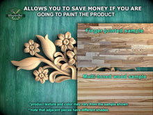 Load image into Gallery viewer, a picture of a wood carving of flowers
