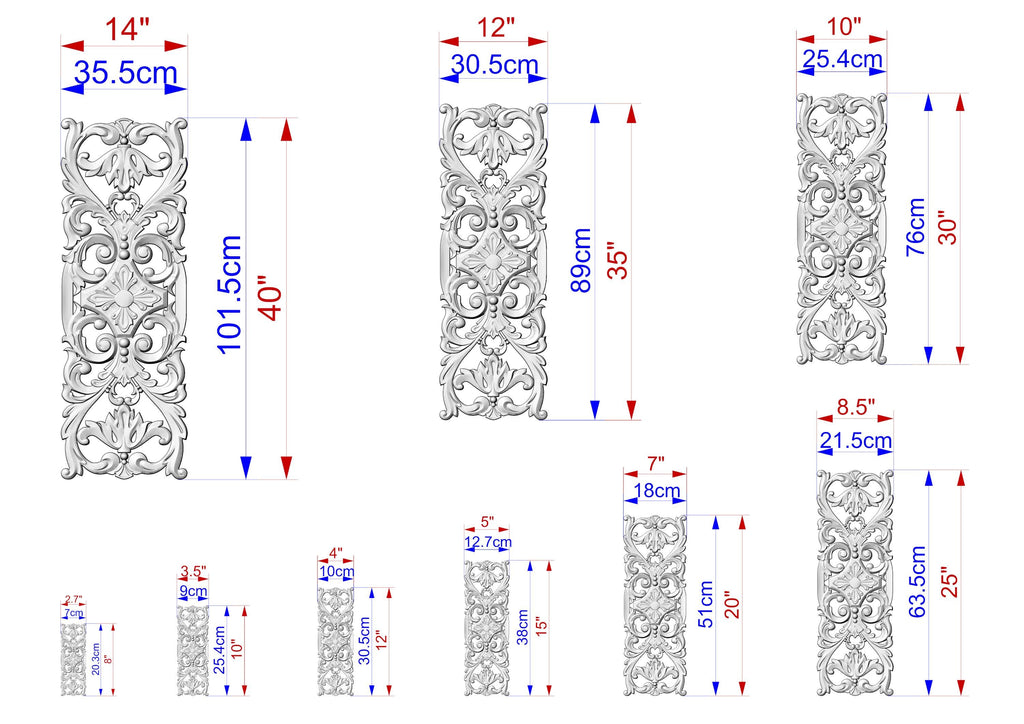 the measurements of a decorative wall panel