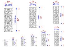 Load image into Gallery viewer, the measurements of a decorative wall panel

