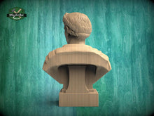 Load image into Gallery viewer, Julius Caesar Bust | Carved and Hand-Finished Wood Statue | Roman Emperor Gift
