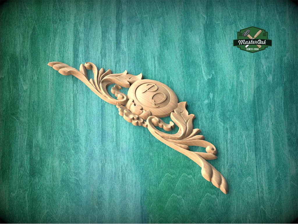 Personalized Verdant Scroll – Custom Initial Ornament
