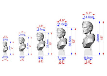 Load image into Gallery viewer, Julius Caesar Bust | Carved and Hand-Finished Wood Statue | Roman Emperor Gift
