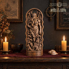 Cthulhu Wooden Statue, Lovecraftian Cosmic Horror Sculpture, Eldritch Altar Decor, Gothic Oak Figurine, Horror Lover Gift