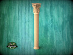 Classical Corinthian Column in Wood for Architectural Elegance, wood capital with acanthus leaves, Carved Wooden Capital, 1 piece, unpainted