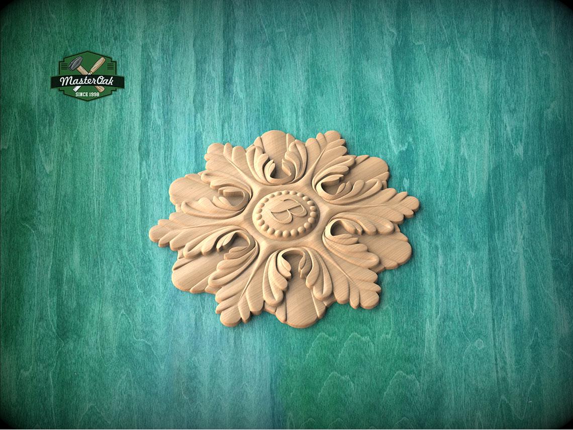 Personalized Crowned Petal Insignia — Baroque Bloom Rosette