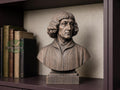 Nicolaus Copernicus Bust, Hand-Finished Wood Sculpture | Astronomy Decor