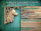Carved Wood Bear Corner Onlays, Mirrored Pair with Gothic Scrollwork