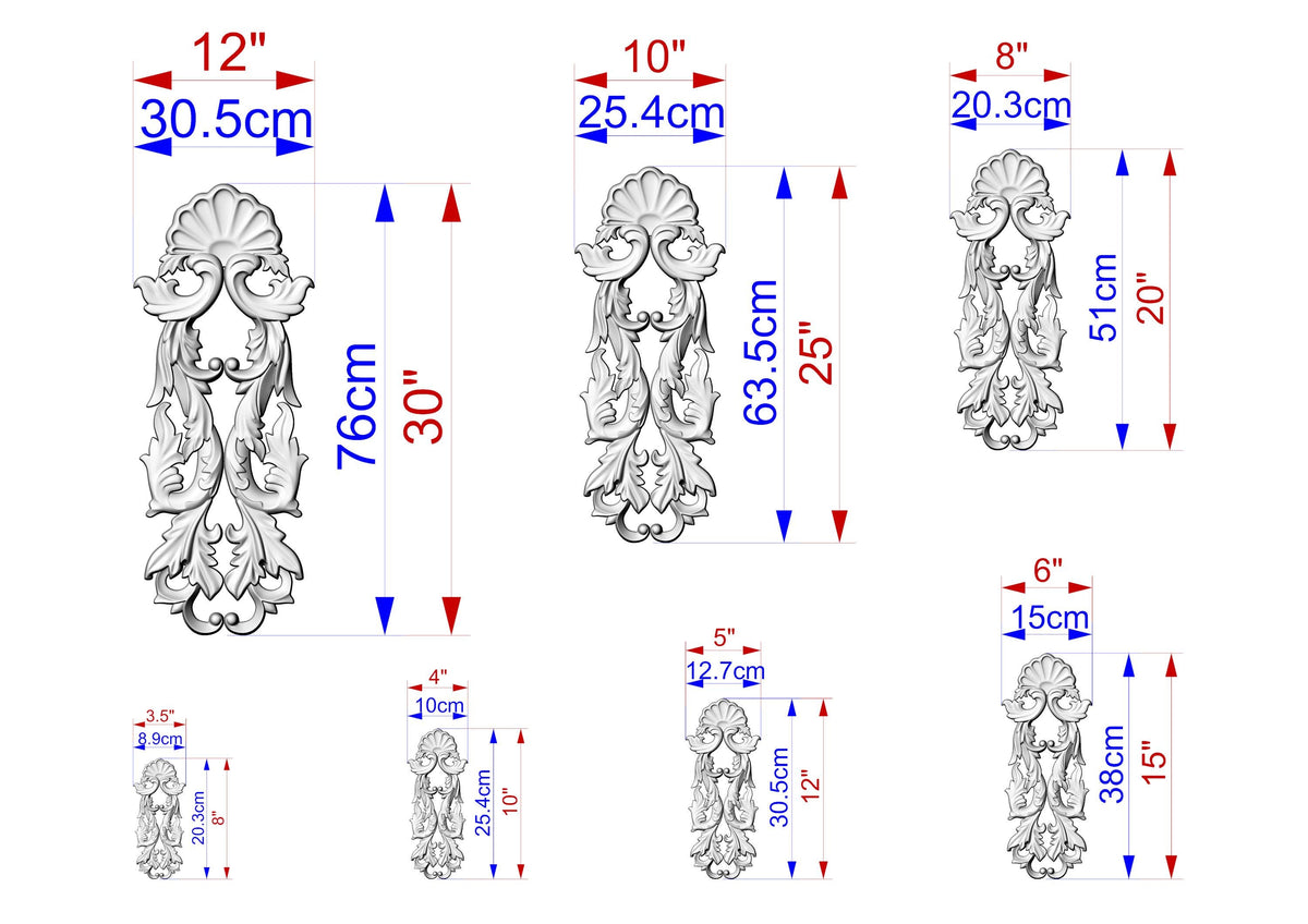 a drawing of the measurements of a door handle