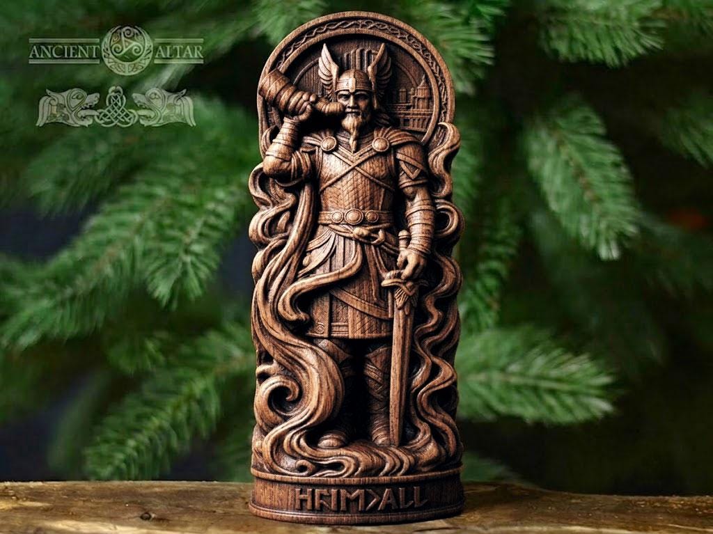 Heimdall Figurine – Viking God of Vigilance and Protection