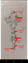 Load image into Gallery viewer, #2 R327mm carved vertical decors
