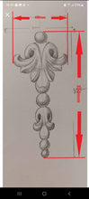 Load image into Gallery viewer, #2 R327mm carved vertical decors
