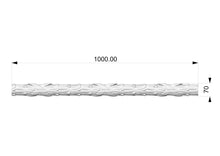 Load image into Gallery viewer, Custom order. French Laurel Leaf Carved Moulding, 2pcs - 1000mm and and a curved section 1300mm long, Alder wood
