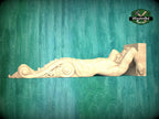 Atlas Corbel - Classical Architectural Element, Unpainted, Decor Carved Wooden Corbel, 1pc, Home Wall Embellishments, wood wall art decor
