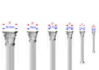 The Elegant Wooden Corinthian Column, Corinthian Wood Column for Architectural Beauty, 1pc, Unpainted